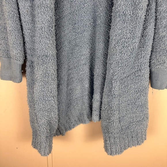 Serra Light Blue Fuzzy Cardigan Size S/M - Picture 4 of 8